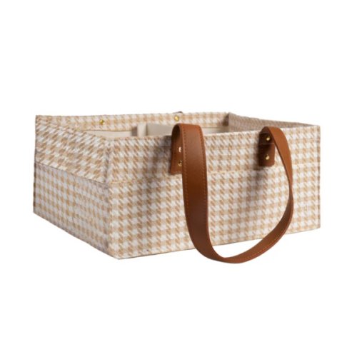 Bunnie Caddie - Mini Houndstooth Tan
