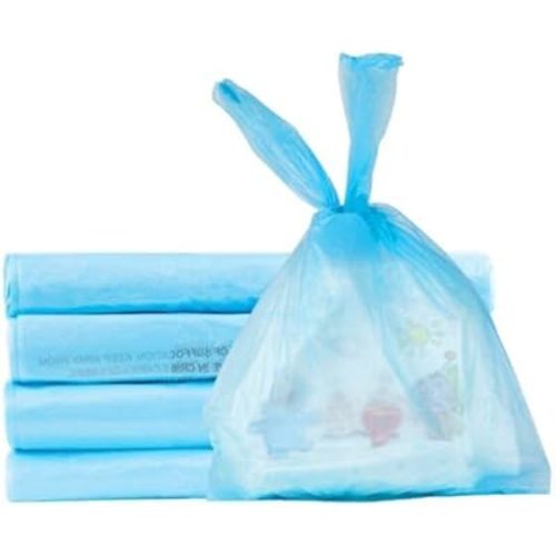Disposable Diaper Bags – Leak-Proof, Odor-Blocking, Pleasantly Scented Nappy Bags for Easy Diaper Disposal – Travel-Friendly (200)