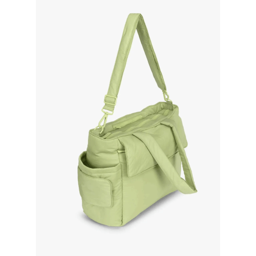 Diaper Tote Bag with Laptop Sleeve in Lime | CALPAK