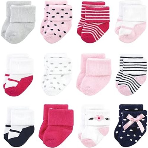 Little Treasure Baby Girls' Newborn Socks