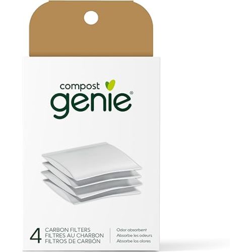 Carbon Filters, Absorb and minimize Odors, with a Pack of 4 Lasting up to 4 Months