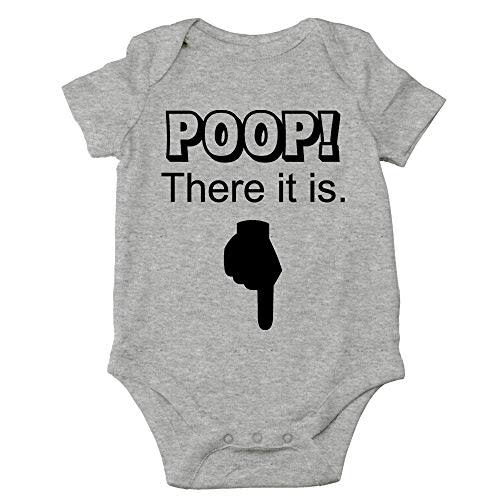 CBTwear Poop! There It Is Baby Bodysuit Funny Infant Boy Girl Outfit Cute Unisex Comfy Humor Romper