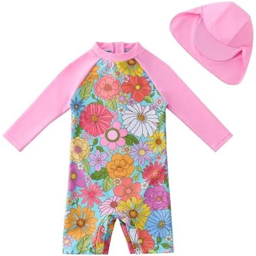 UMELOK Baby Girl Swimsuit Infant UPF 50+ Bathing Suit Size Months