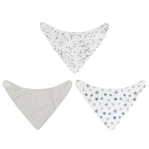Neat Solutions Bandana Bib Set-Neutral - 3pk