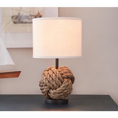Pottery Barn Kids Rope Knot Table Lamp (16")