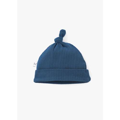 Organic Cotton Knot Hat, Ribbed Knotted Baby Beanie, Baby Shower Gift