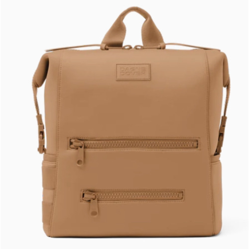 Large Dagne Dover Indi + Joey Diaper Bag & Changing Kit in Camel