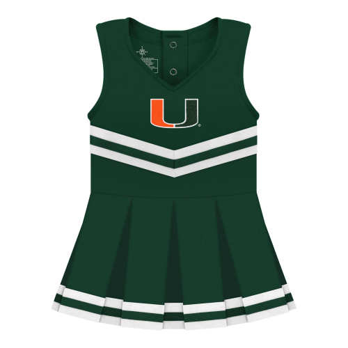 Miami Hurricanes Cheerleader Bodysuit Dress | College Baby