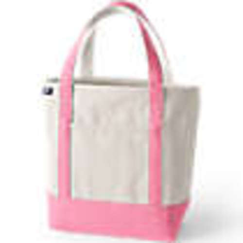 Medium Natural 5 Pocket Open Top Canvas Tote Bag | Lands' End