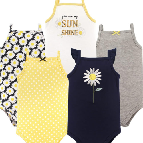 Hudson Baby Unisex Baby Cotton Sleeveless Bodysuits