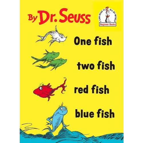 One Fish Two Fish Red Fish Blue Fish a book by Dr Seuss