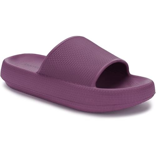 Joomra Pillow Slippers for Women and Men Thick Sole Ultra Cushion Slides | Cloud-Like Sole, Quick Drying Shower Shoes, Soft Open Toe Indoor Outdoor Sandals