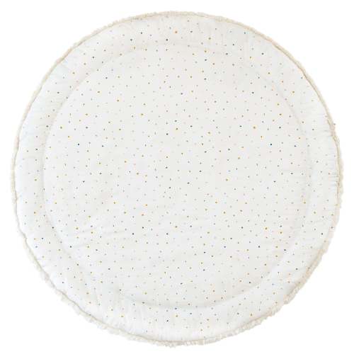 Organic Cotton Quilted Reversible Play Mat - Dotty and Ivory