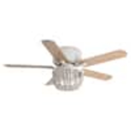 matrix decor 48 in. Indoor Farmhouse White Flush Mount Wood Bead Ceiling Fan with Light Kits and Remote MD-F6355110V