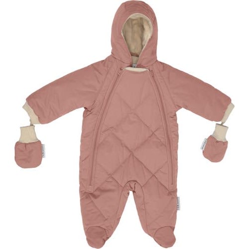 Benji Hooded Snowsuit with Attached Mittens, 12-24M