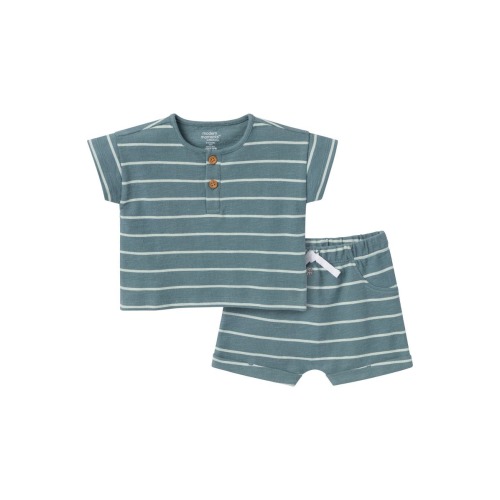 Henley Shirt and Shorts Set, 0-3M