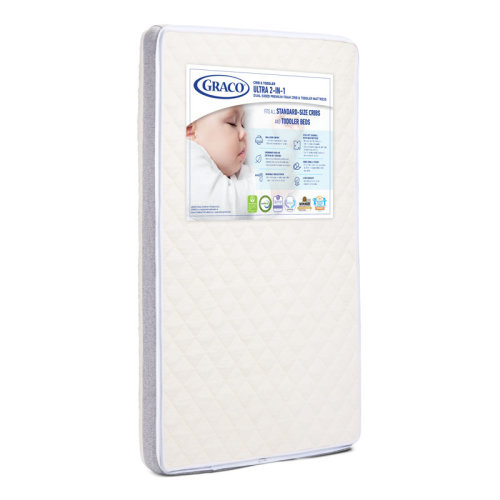 Graco Ultra 2-in-1 Convertible Dual-Sided Crib and Toddler Mattress & Reviews | Wayfair