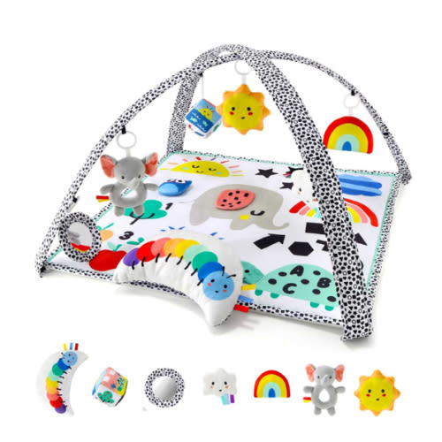 Montessori Elephant Baby Play Gym & 7-in-1 Play Mat