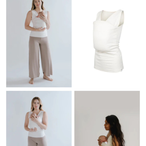 Lalabu Soothe Shirt | Newborn Baby Carrier Shirt for Mom | No-Wrap Baby Wearing Shirt from Makers of The Lalabu Dad Shirt | Skin to Skin Top for Mom and Baby