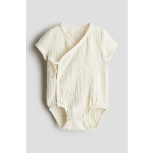 Cotton Muslin Wrapover Bodysuit