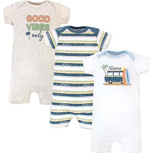 Hudson Baby Unisex Cotton Rompers
