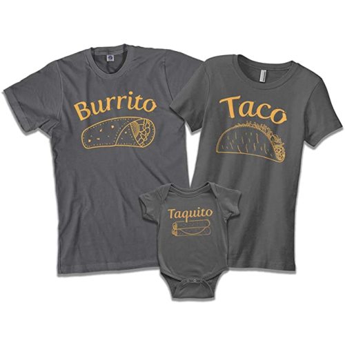Amazon.com: Threadrock Burrito | Men's T-Shirt | Large, Charcoal
