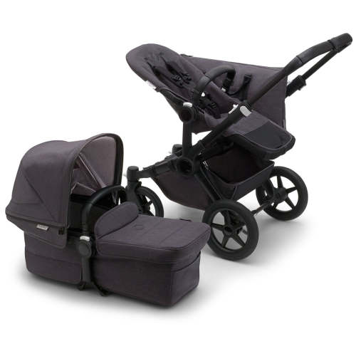 Bugaboo Donkey 5 Mono Complete Single-to-Double Stroller - Mineral Black / Washed Black