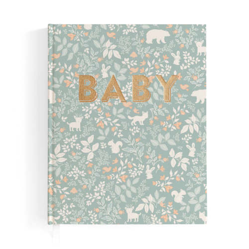 Baby Book Forest Friends Sage