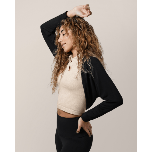 French Terry Cardigan Shrug | Oatmeal - Kindred Bravely