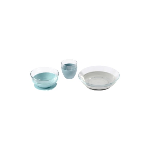 Glass Meal Set with Suction Pads