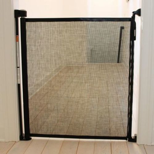 Cardinal Gates Child & Pet Retractable Safety Gate - Black