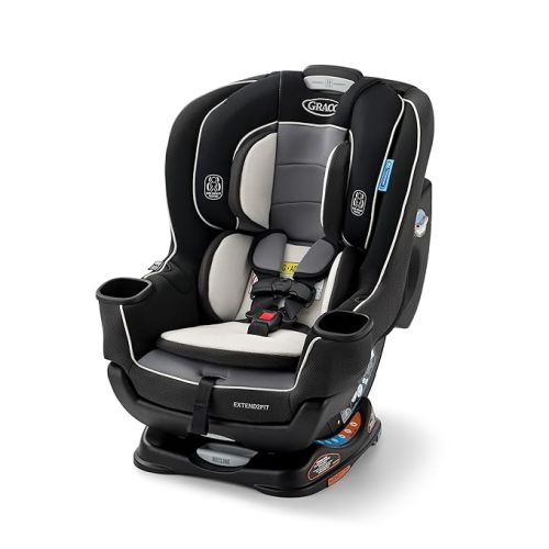 Graco Extend2Fit Convertible Baby Car Seat, Rear and Forward Facing, Adjustable Extension Panel for Extra Legroom, Redmond