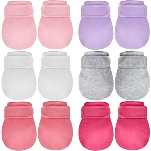 Adjustable Baby Mittens No Scratch Newborn Cotton Breathable Gloves Warm Baby Mitts for Boys Kids