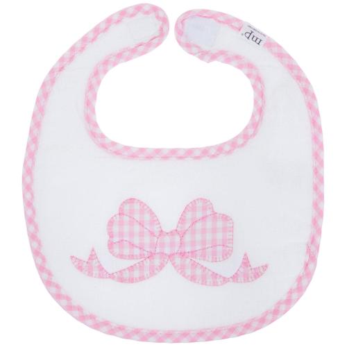 Gingham Bow Bib