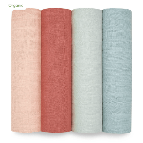 aden + anais | Organic Muslin Swaddle Blanket 4pk - Mother Earth