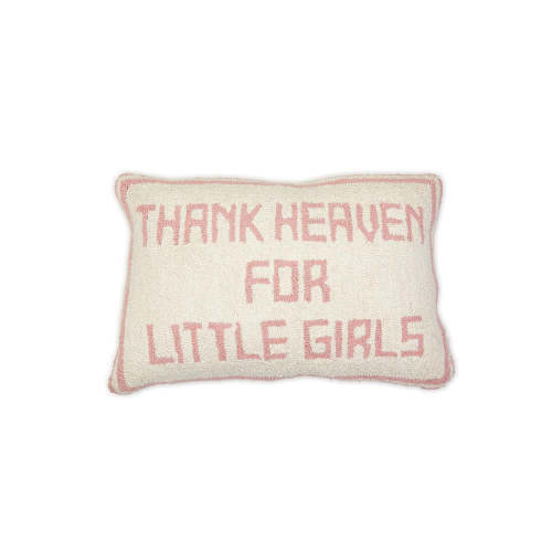 Thank Heaven for Little Girls Pillow Pink