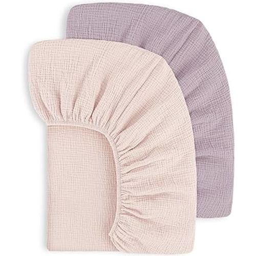Muslin Crib Sheets 100% Cotton Soft&Breathable Nursery Sheet