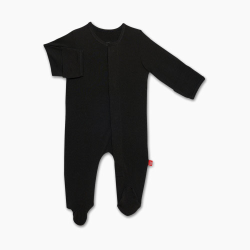 Magnetic Me Solid Modal Footie - Onyx, 6-9 Months