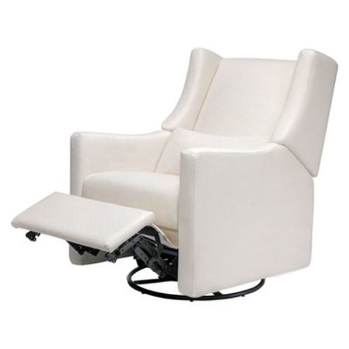 Babyletto Kiwi Electronic Recliner and Swivel Glider with USB port - Performance Cream Eco-Weave
