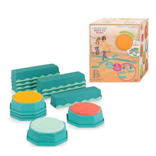 B. toys Sensory Balance Beams for Active Play Balance and Build Set