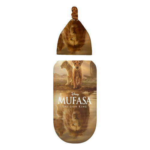Mufasa: The Lion King newborn swaddle blanket is made of high-quality polyester, which is very soft and skin-friendly, with good warmth retention and elasticity, keeping the baby warm.