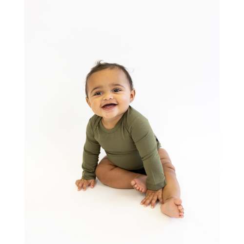 Long Sleeve Bodysuit in Olive