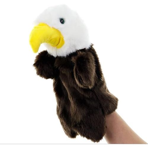 Plush Eagle Hand Puppets Stuffed Animals Toys for Imaginative Pretend Play Storytelling Gifts for Kids Boys Girls
