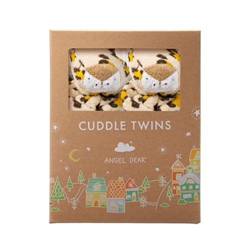 Angel Dear - Leopard Print, Cuddle Twins Blankie Set