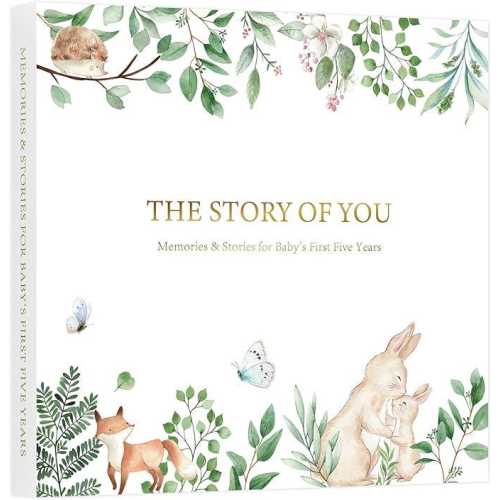 Keepsake Baby Book, Baby Memory Book for Boys and Girls, First 5 Year Baby Milestone Book from Birth to Age 5,  132 Pages