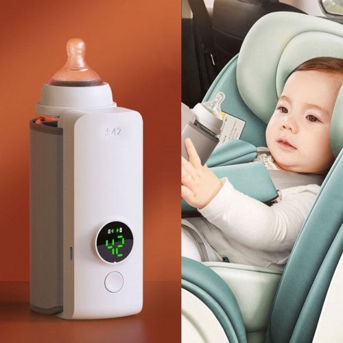 EGYMEN Portable Bottle Warmer,Baby Bottle Warmer,Portable Water Warmer, Bottle Warmer On The Go, Portable Bottle Warmer for Travel Wireless Portable Baby Milk Warmer