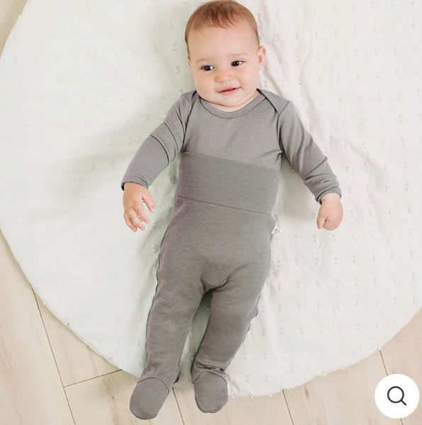 Baby Footed Pants, Merino Wool, Dove
