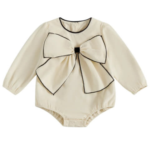 COCO Big Bow Romper - Hazel & Bo