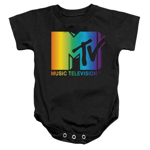 Popfunk MTV Rainbow Logo Infant Baby Boys & Girls Onesie Snapsuit