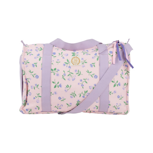 Stewart Sleepover Tote - Tuxedo Park Tulips with Lauderdale Lavender
